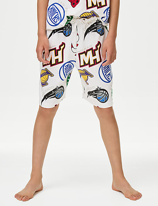 Puur katoenen NBA-pyjama met print (6-16 jaar)