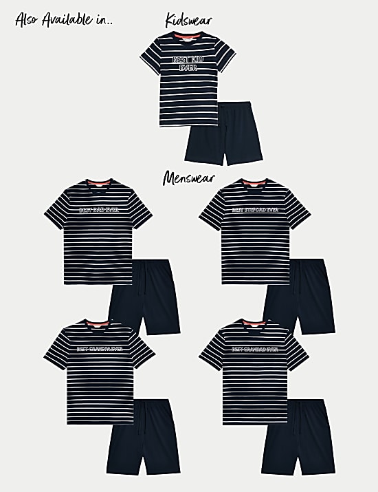 Piyama Katun Murni Mini Me Motif Slogan (1-16 Tahun)