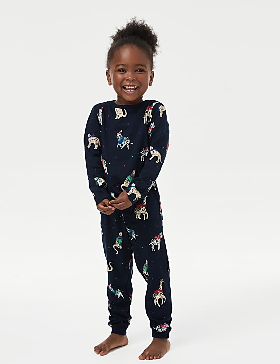 Kids' Animal Party Family Christmas Pyjama Set (1-16 Yrs)
