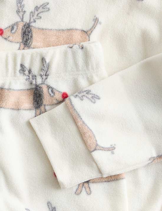 Kids' Fleece Dog Graphic Pyjamas (12-16Yrs)