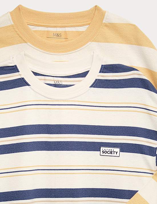 2pk Pure Cotton Tops (6-16 Yrs)