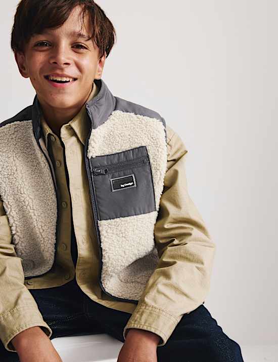 Gilet aus Teddy-Fleece (6&ndash;16 J.)