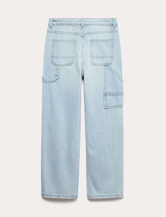 Relaxed Pure Cotton Carpenter Jeans (6-16 Yrs)