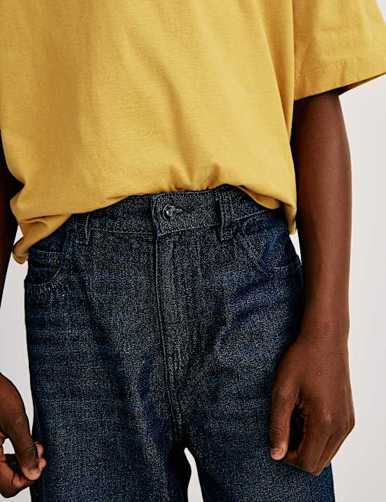 Relaxed Pure Cotton Carpenter Jeans (6-16 Yrs)