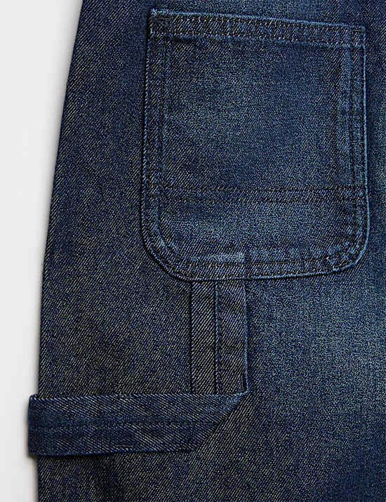 Vaqueros tipo carpintero informales 100 % algodón (6-16 años)