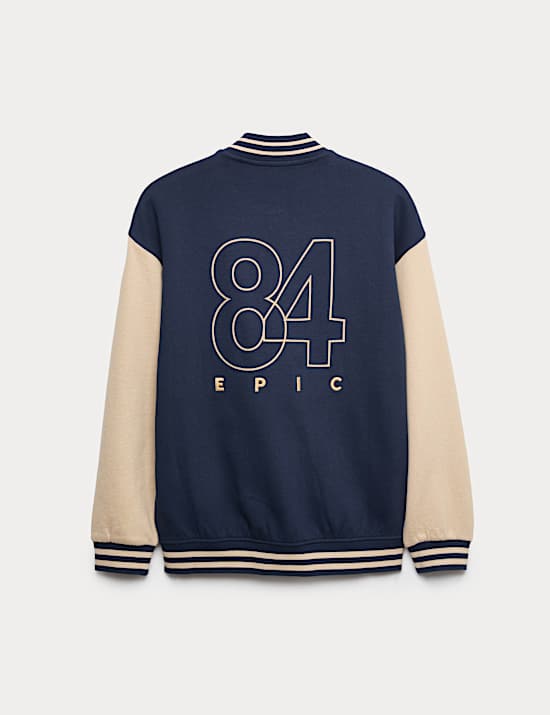 Bomberjacke mit hohem Baumwollanteil (6–16 J.)