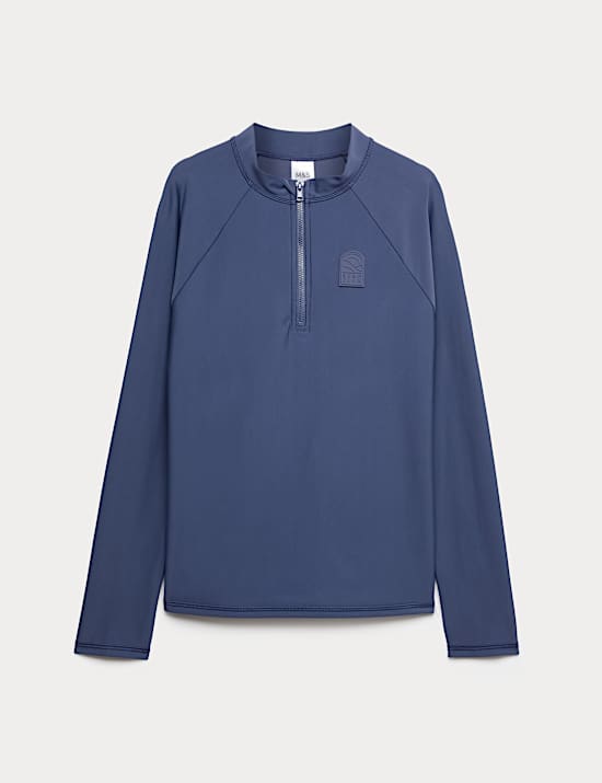 Zwemshirt met lange mouwen, ronde hals (6-16 jaar)