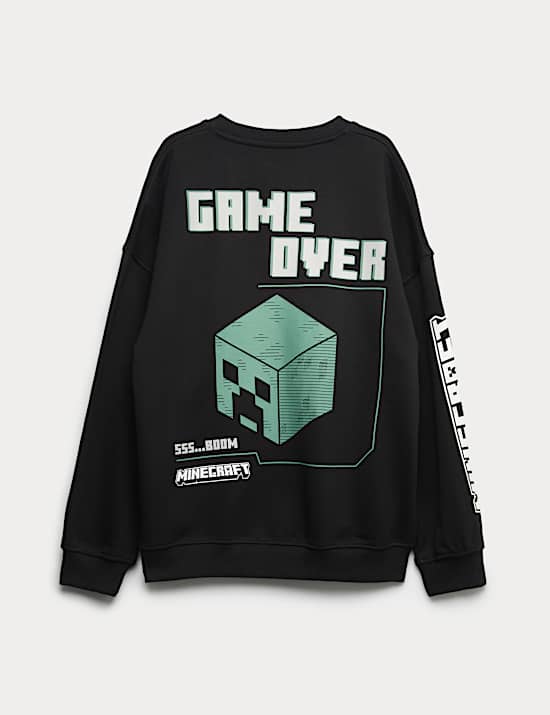 Sweat-shirt en coton à motif Minecraft™ (du 6 au 16 ans)