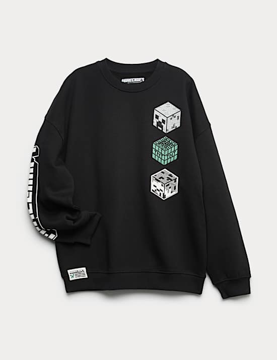 Sweat-shirt en coton à motif Minecraft™ (du 6 au 16 ans)