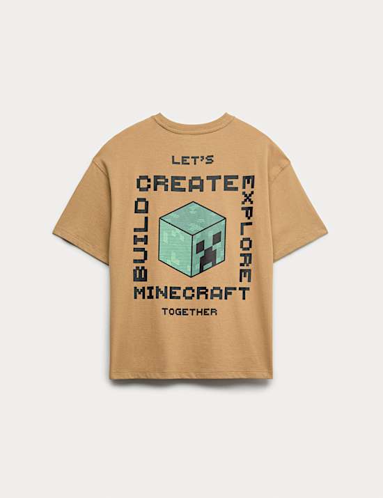 T-shirt 100 % coton à motif Minecraft™ (du 6 au 16 ans)