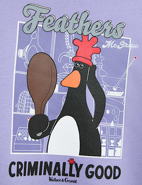 Cotton Rich Wallace & Gromit™ Hoodie (6-16 Yrs)