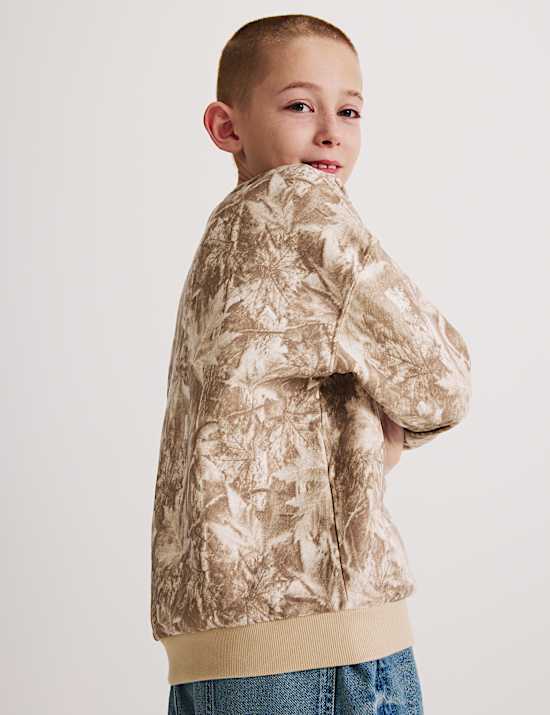 Cotton Rich Camouflage Sweatshirt (6-16 Yrs)