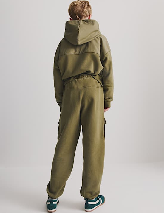 Cotton Rich Ripstop Cargo Joggers (6-16 Yrs)
