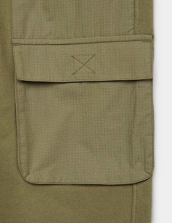 Cotton Rich Ripstop Cargo Joggers (6-16 Yrs)