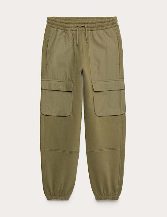 Cotton Rich Ripstop Cargo Joggers (6-16 Yrs)