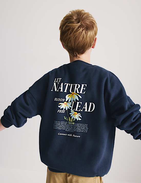 Cotton Rich Graphic Sweatshirt (6-16 Years)
