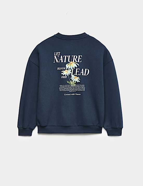 Cotton Rich Graphic Sweatshirt (6-16 Years)