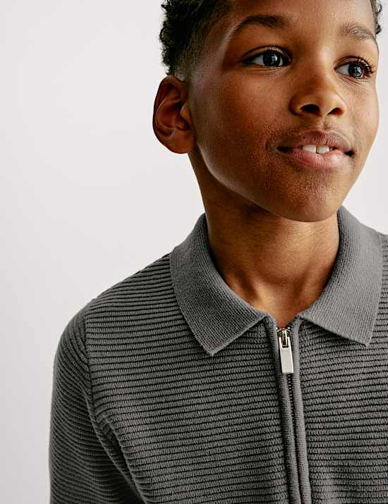 Pleten&aacute; poloko&scaron;ile z čist&eacute; bavlny (6&ndash;16 let)