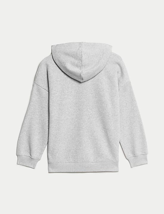 Φούτερ με κουκούλα, φερμουάρ και υψηλή περιεκτικότητα σε βαμβάκι (6-16 ετών)