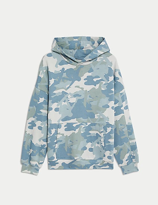 Cotton Rich Camouflage Hoodie (6-16 Yrs)