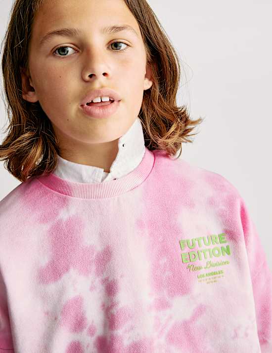 Pure Cotton Tie Dye Sweatshirt (2-16 Yrs)