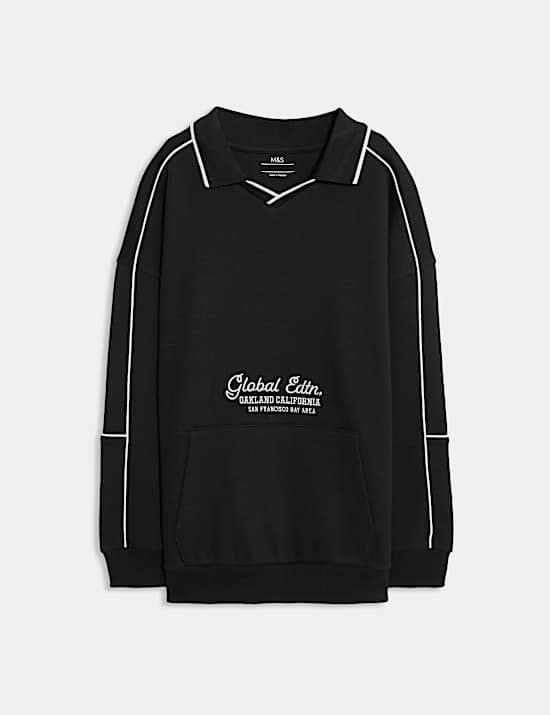 Cotton Rich Slogan Sweatshirt (6-16 Yrs)