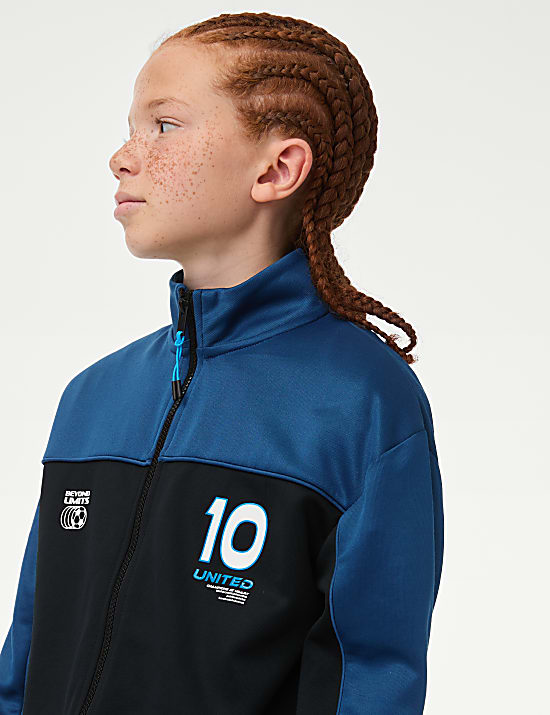 Zip Sports Fleece Jacket (6-16 Yrs)