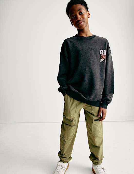 Cotton Rich Graphic Sweatshirt (2-16 Yrs)