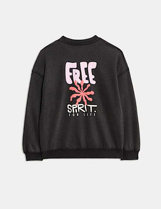 Cotton Rich Graphic Sweatshirt (2-16 Yrs)
