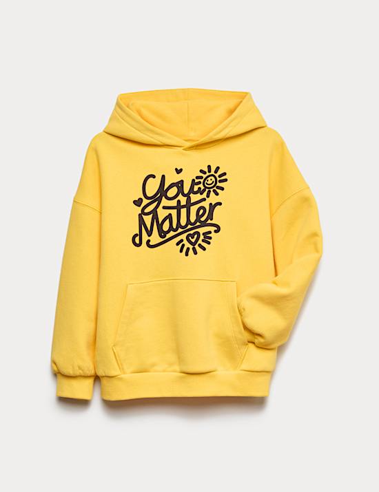 Cotton Rich YoungMinds You Matter Slogan Hoodie (2-16 Yrs)