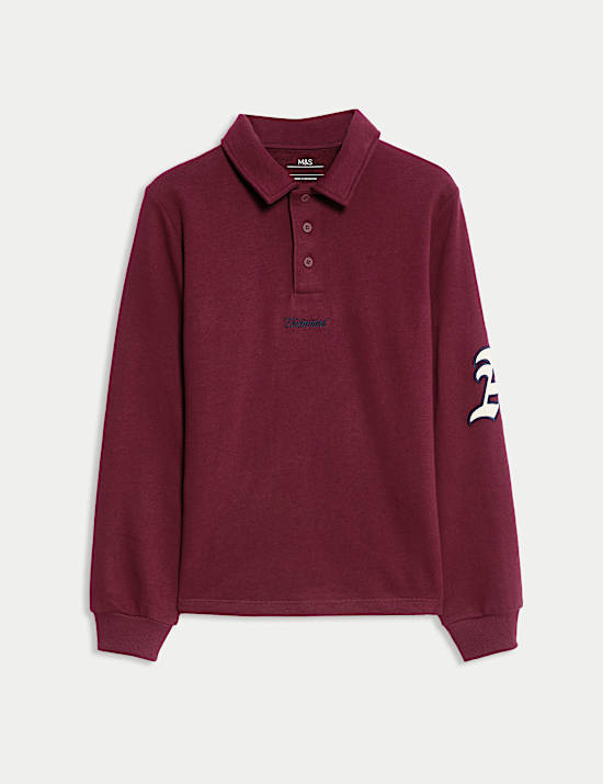 Polo de rugby en coton (du 6 au 16 ans)