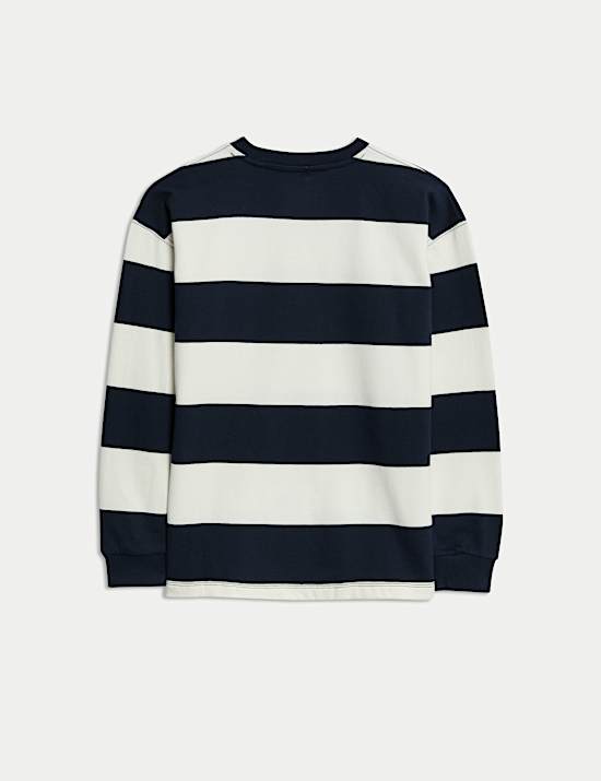 Pure Cotton Striped Long Sleeve Top (6-16 Yrs)