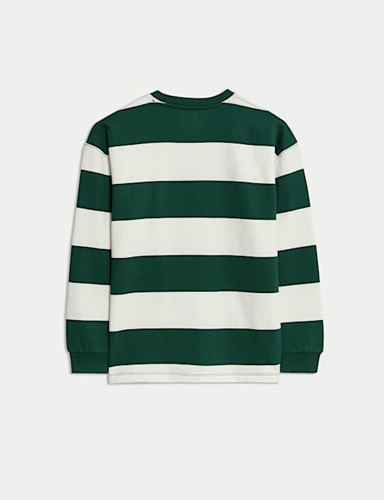 Langarmoberteil aus reiner Baumwolle mit Streifen (6–16 J.)