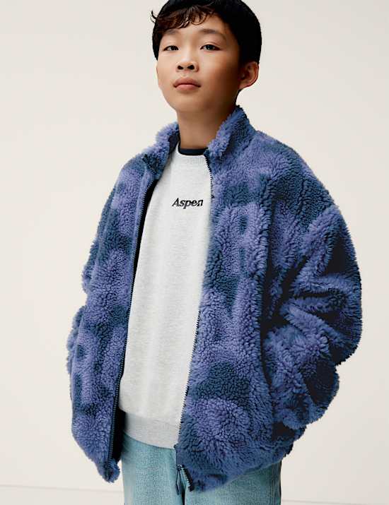 Borg Patterned Jacket (6-16 Yrs)