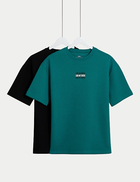 2pk Pique Future Trailblazer T-Shirts (2-16 Yrs)