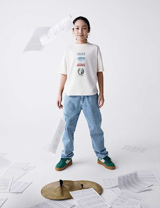 Pure Cotton Motor Racing Graphic T-Shirt (6-16 Yrs)