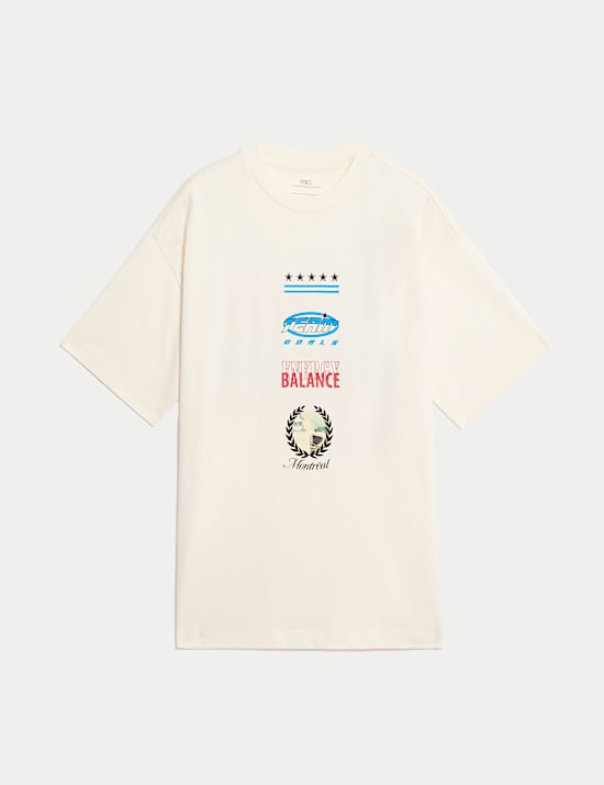 Pure Cotton Motor Racing Graphic T-Shirt (6-16 Yrs)