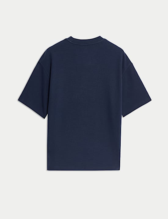 T-shirt με ανάγλυφη υφή από 100% βαμβάκι (6-16 ετών)