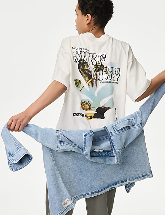 Pure Cotton Graphic T-Shirt (2-16 Yrs)