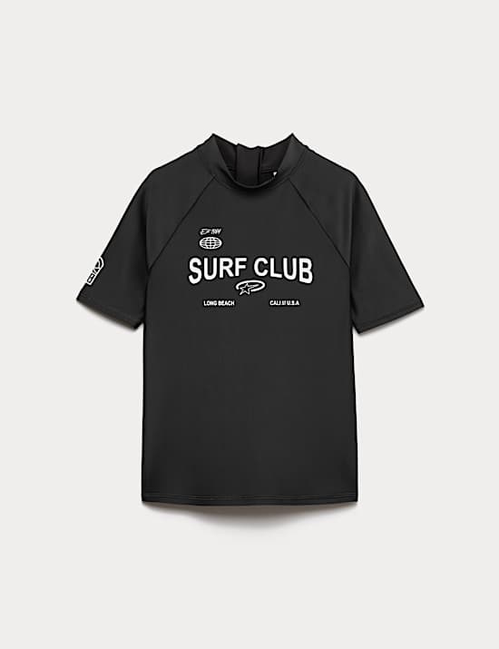Maillot de corps de bain &agrave; texte Surf Club (du 6 au 16 ans)