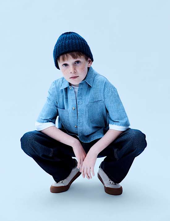 Pure Cotton Chambray Shirt (6-16 Yrs)