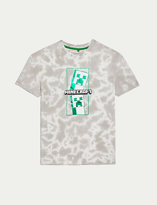 Cotton Rich Minecraft&trade; Tie Dye T-Shirt (6-16 Yrs)