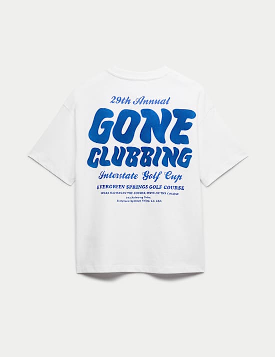 Pure Cotton Golf Graphic T-Shirt (6-16 Years)