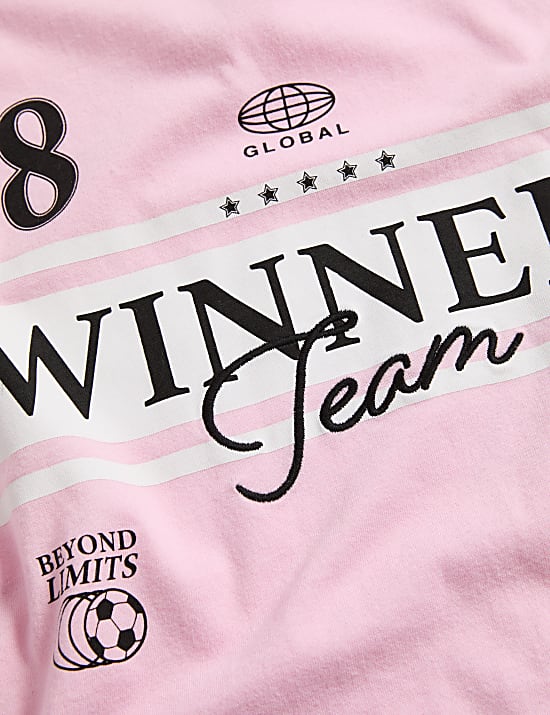 Tričko z čist&eacute; bavlny s fotbalov&yacute;m vyobrazen&iacute;m (6&ndash;16 let)