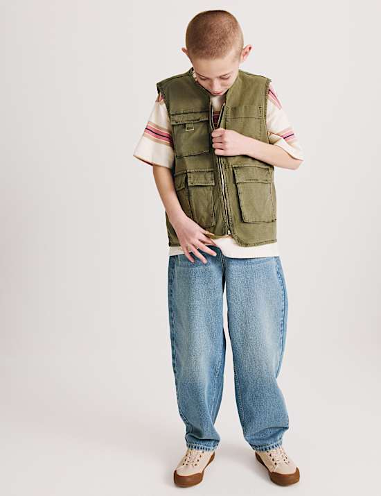 Cotton Rich Fisherman Utility Gilet (6-16 Yrs)