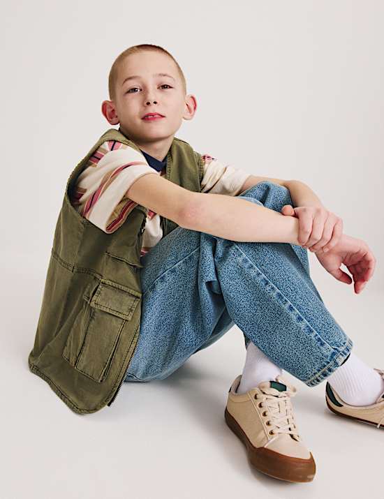 Cotton Rich Fisherman Utility Gilet (6-16 Yrs)