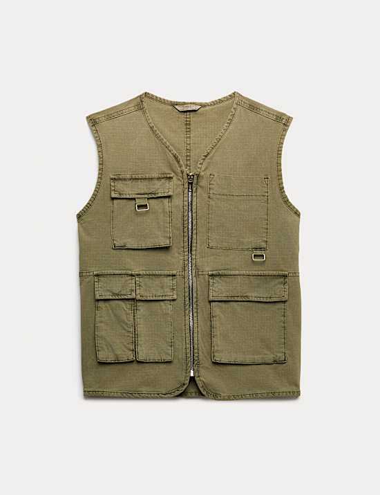 Cotton Rich Fisherman Utility Gilet (6-16 Years)