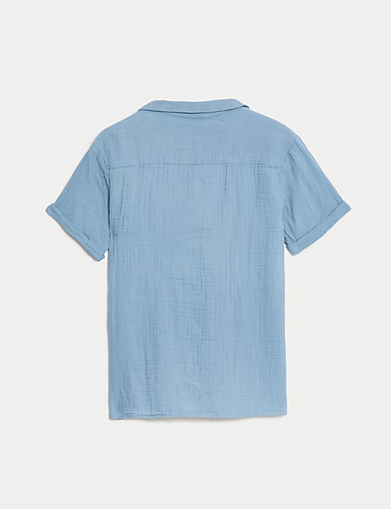 Conjunto de 2 piezas con camisa y camiseta de algod&oacute;n (6-16&nbsp;a&ntilde;os)