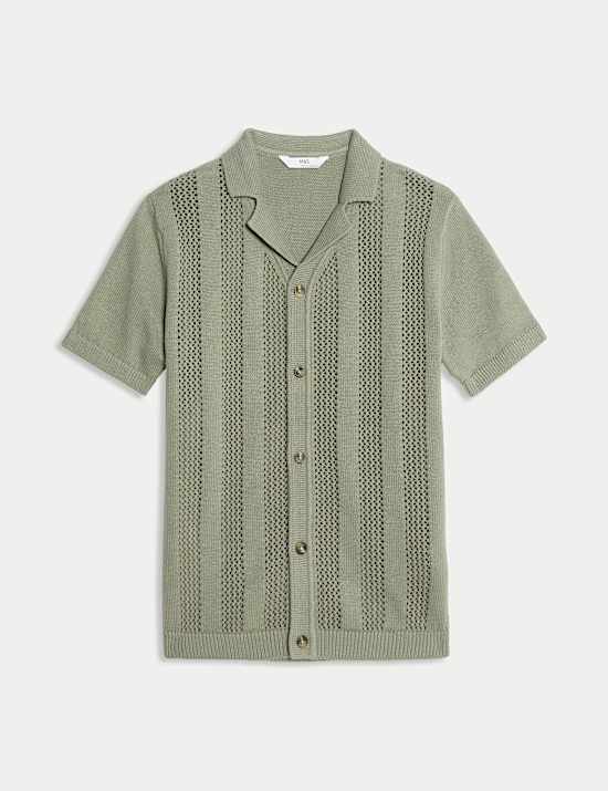 T-shirt en tricot texturé 100&nbsp;% coton (du 6&nbsp;au 16&nbsp;ans)