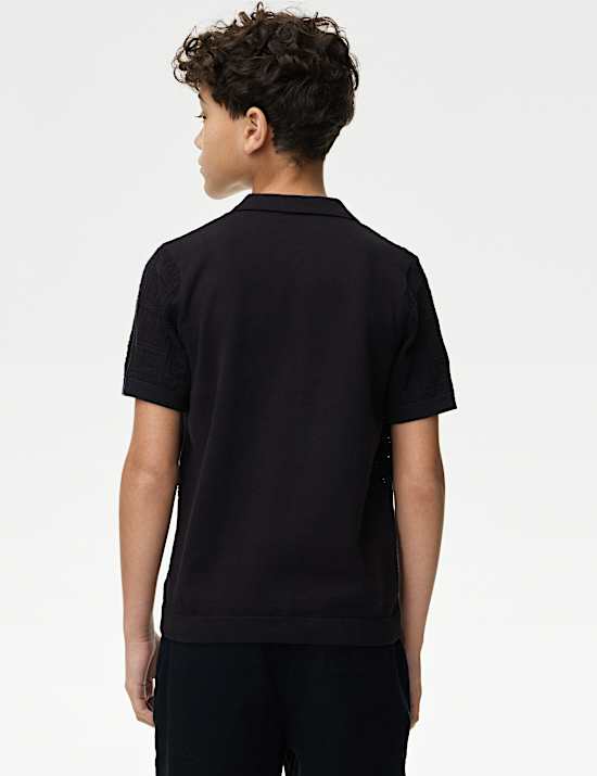 Pure Cotton Fine Knitted Shirt (6-16 Yrs)